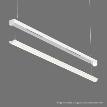 Emergency and 0-10V Dim 4ft 40w suspended/surface mount/T-bar clip LED Linear Strip lighting fixture for office, factory